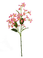 10 Pcs Artificial Vernicia Fordii Flower Branches Spray with Leaves, Spring Silk Plant, Bulk Wholesale