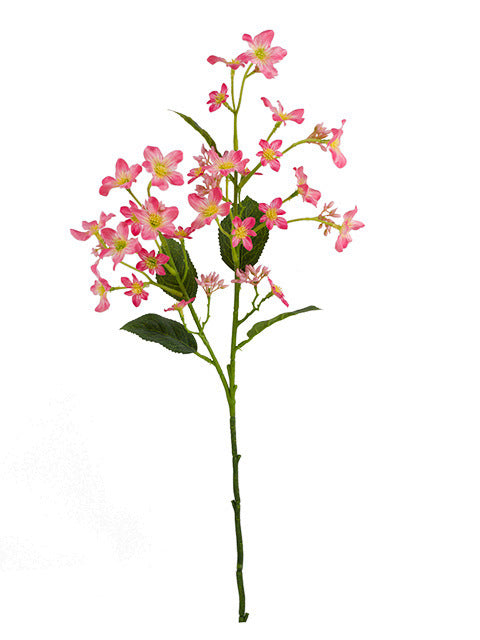 10 Pcs Artificial Vernicia Fordii Flower Branches Spray with Leaves, Spring Silk Plant, Bulk Wholesale