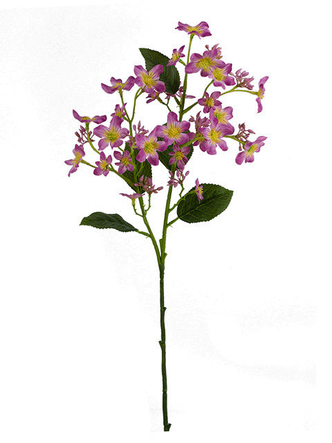 10 Pcs Artificial Vernicia Fordii Flower Branches Spray with Leaves, Spring Silk Plant, Bulk Wholesale