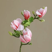 Real Touch Magnolia Buds Stem 12 Inch Artificial Silk Flower 1 Pc