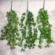 23 Inch Pennywort Garland 6 Ft Artificial Lucky Hydrocotyle Vulgare Hanging Greenery Plant