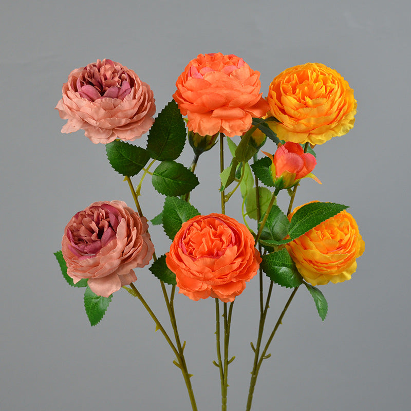 23 Inch Artificial Peony Stems Spray 10 Pcs Faux Silk Flowers Bulk Wholesale