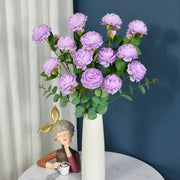 23 Inch Artificial Peony Stems Spray 10 Pcs Faux Silk Flowers Bulk Wholesale