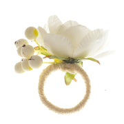Artificial Floral Napkin Rings 12 Pcs Handmade Bulk Decorative Table Rings