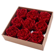 9 Pcs Large Artificial Peony Soap Flower Heads Bulk Gift Box for Women Mom