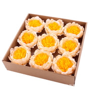 9 Pcs Large Artificial Peony Soap Flower Heads Bulk Gift Box for Women Mom