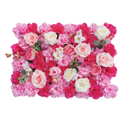 24 x 17 Inch Bulk 3D Silk Rose Peony Flower Wall Panels, Artificial Floral Wall Decor, Wholesale Quantity