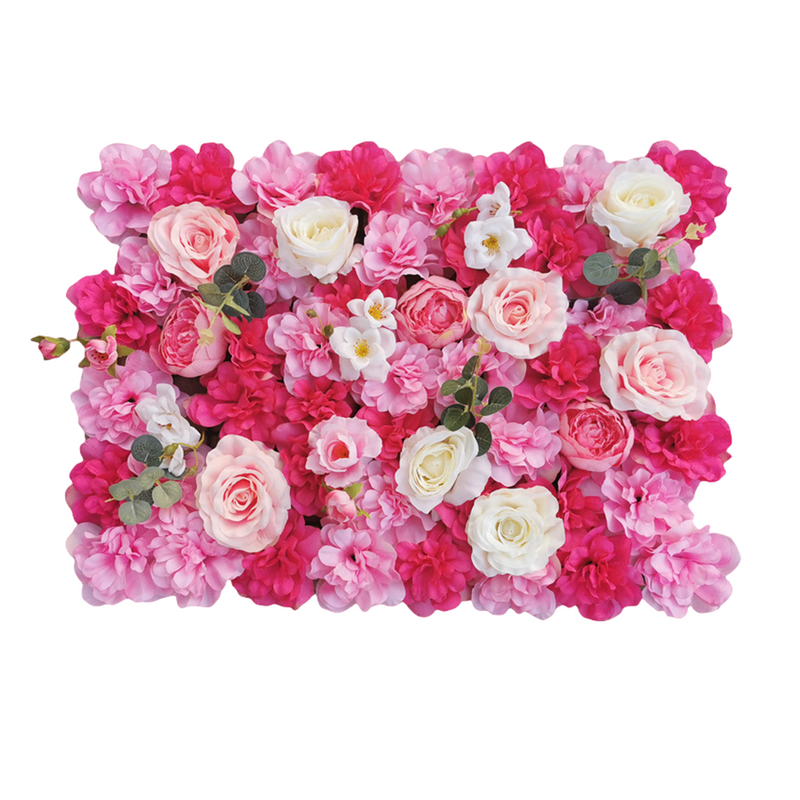 24 x 17 Inch Bulk 3D Silk Rose Peony Flower Wall Panels, Artificial Floral Wall Decor, Wholesale Quantity