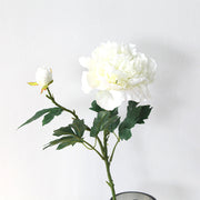 27 Inch Peony Stems Spray 2 Heads Bulk Artificial Flowers with Buds