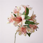 30 Inch Artificial Silk Peruvian Lily Stems Alstroemeria Aurantiaca Bulk 10 Pcs