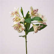 30 Inch Artificial Silk Peruvian Lily Stems Alstroemeria Aurantiaca Bulk 10 Pcs