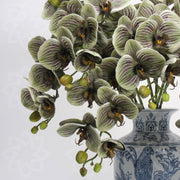 27 Inch Phalaenopsis Moth Orchid Stems, 10 Pcs, Real Touch Artificial Flowers, Retro Style