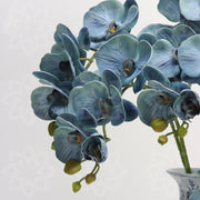 27 Inch Phalaenopsis Moth Orchid Stems, 10 Pcs, Real Touch Artificial Flowers, Retro Style
