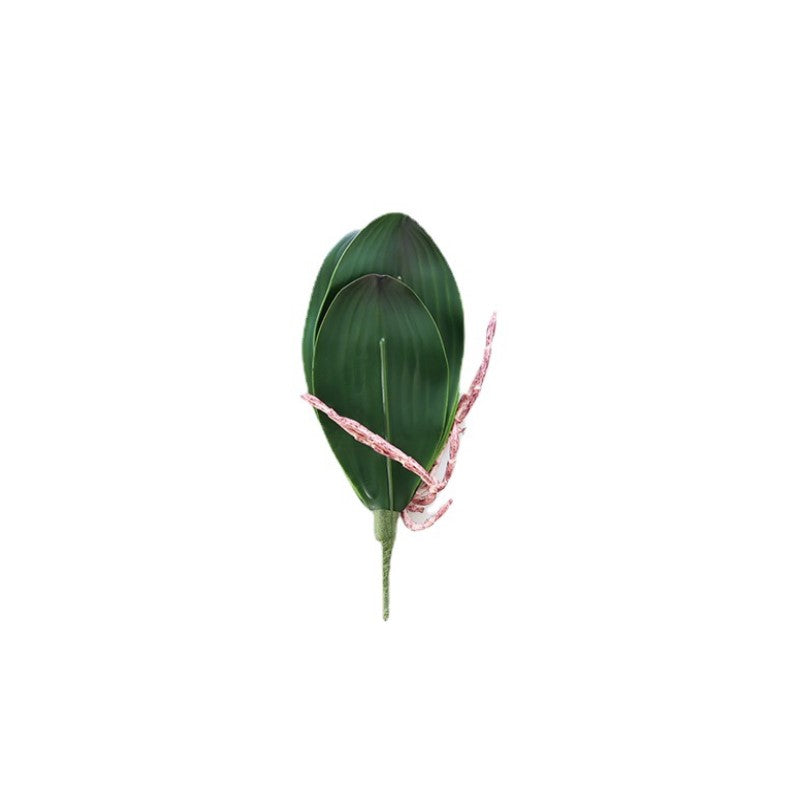 Artificial Phalaenopsis Orchid Leaves 10 Pcs Real Touch Latex Bulk Wholesale