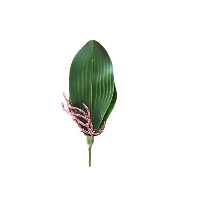 Artificial Phalaenopsis Orchid Leaves 10 Pcs Real Touch Latex Bulk Wholesale