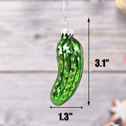3.1 Inch Pickle Glass Christmas Ornaments Bulk Wholesale Decorative Holiday Decor