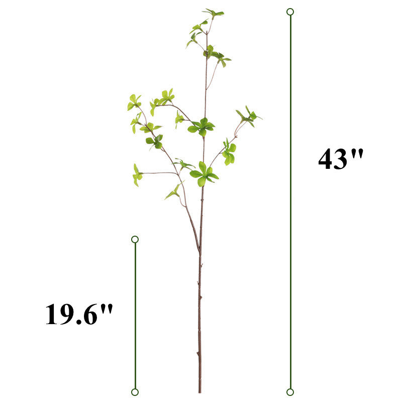 2 Packs 43 Inch Artificial Pieris Japonica Greenery Branches with Leaves, Silk Plants Bulk