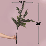 Artificial Pine Branches 10 Pcs 12 Inch Green Pine Needles Christmas Decoration