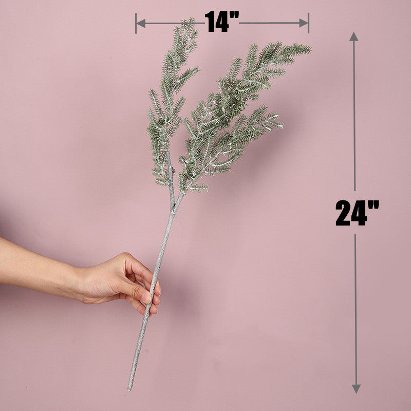 Artificial Pine Branches 10 Pcs 12 Inch Green Pine Needles Christmas Decoration