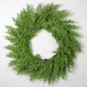 20 Inch Real Touch Pine Wreath for Front Door Christmas Decoration Artificial
