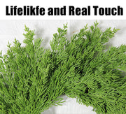 20 Inch Real Touch Pine Wreath for Front Door Christmas Decoration Artificial