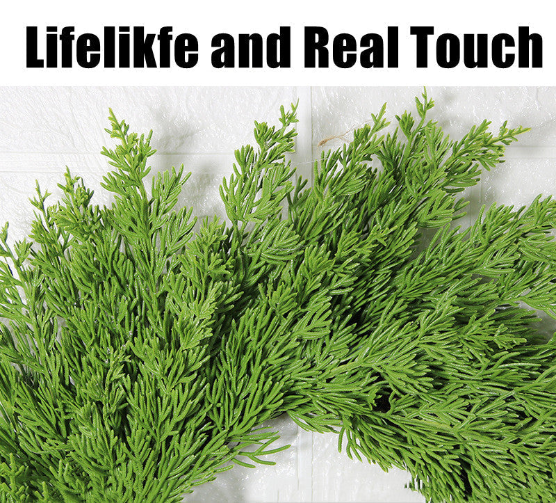 20 Inch Real Touch Pine Wreath for Front Door Christmas Decoration Artificial