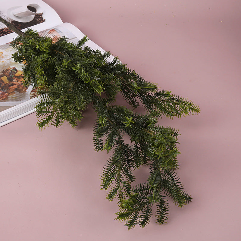Artificial Pine Branches 10 Pcs 12 Inch Green Pine Needles Christmas Decoration