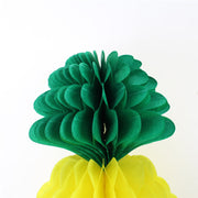 2 Pcs Hanging Paper Pineapple Honeycomb Decorations for Hawaiian Luau Party Supplies