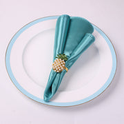6 Pcs Pineapple Napkin Rings Hawaiian Luau Party Favors Bulk Set