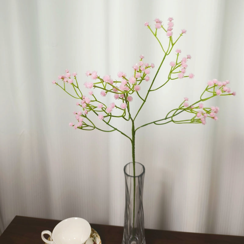 23.6 Inch Baby's Breath Artificial Flowers 10 Pcs Real Touch Silk Stems for Crafts DIY Wedding Party Home Garden Office