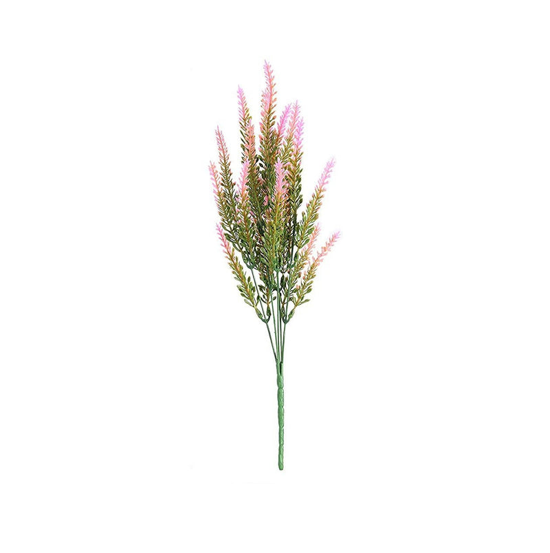 8 Pcs Lavender Artificial Flowers 12 Inch UV Resistant Faux Shrubs Greenery Decor