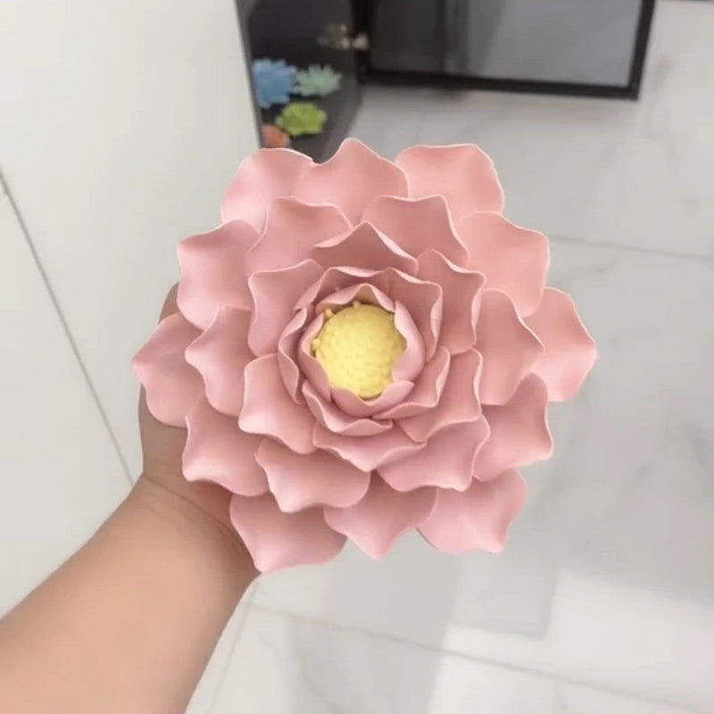 7 Inch Porcelain Lotus Flowers Artificial Ceramic Hanging Decoration Bulk Quantity
