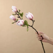 Real Touch Magnolia Buds Stem 12 Inch Artificial Silk Flower 1 Pc