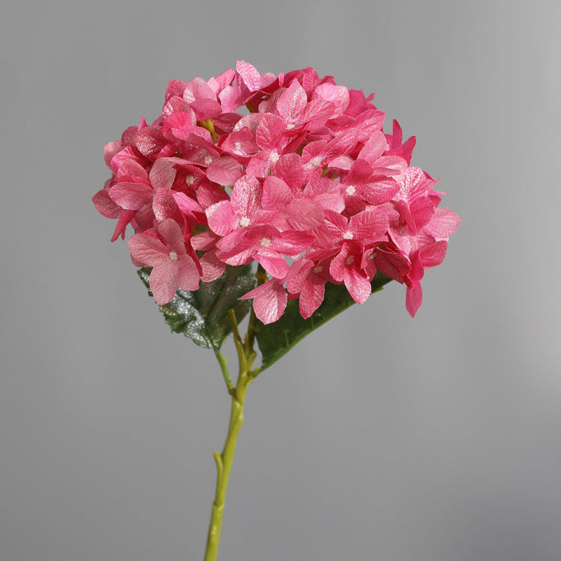 2025 Artificial Hydrangea Stems 10 Pcs Shiny Silk Flowers for Wedding Party Decorations