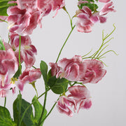 Sweet Pea Blossom Stems Spray 10 Pcs Real Touch Artificial Flowers with Leaves Bulk Wholesale
