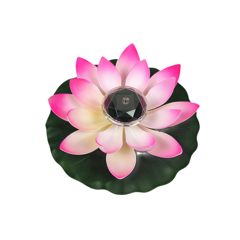 Solar Power Floating Lotus Flower LED Light, Artificial Water Hyacinth Pond Plant, Bulk Pack