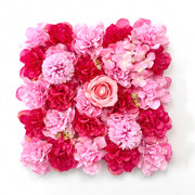15 x 15 Inch 3D Silk Rose Flower Wall Panels Bulk Floral Decorative Panels