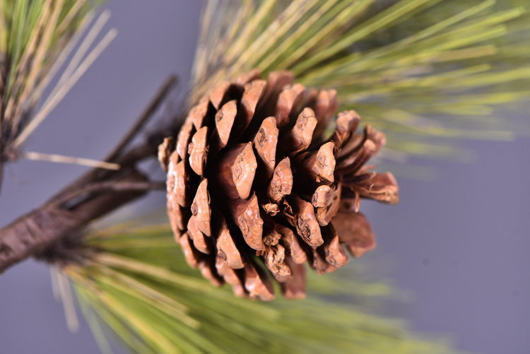 3 Pcs 22 Inch Artificial Pinus Massoniana Lamb Pine Stems Real Touch Winter Christmas Plants