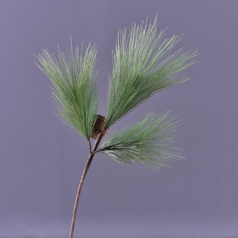 3 Pcs 22 Inch Artificial Pinus Massoniana Lamb Pine Stems Real Touch Winter Christmas Plants