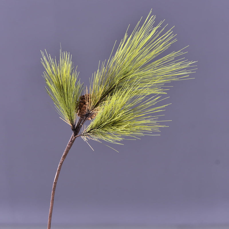 3 Pcs 22 Inch Artificial Pinus Massoniana Lamb Pine Stems Real Touch Winter Christmas Plants