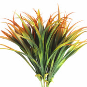 8 Pcs Artificial Tall Grass Plants UV Resistant Outdoor Bushes Tropical Flowers for Patio Porch Planters