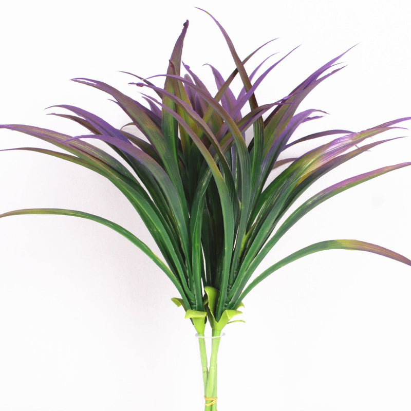 8 Pcs Artificial Tall Grass Plants UV Resistant Outdoor Bushes Tropical Flowers for Patio Porch Planters