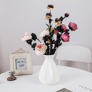 8 Inch Plastic Vase Simple Style for Artificial Flowers