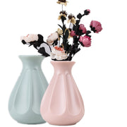 8 Inch Plastic Vase Simple Style for Artificial Flowers