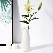 Plastic Vases White Multi-Size Set for Home Decoration