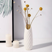 Plastic Vases White Multi-Size Set for Home Decoration