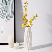 Plastic Vases White Multi-Size Set for Home Decoration