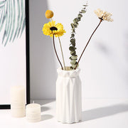 Plastic Vases White Multi-Size Set for Home Decoration