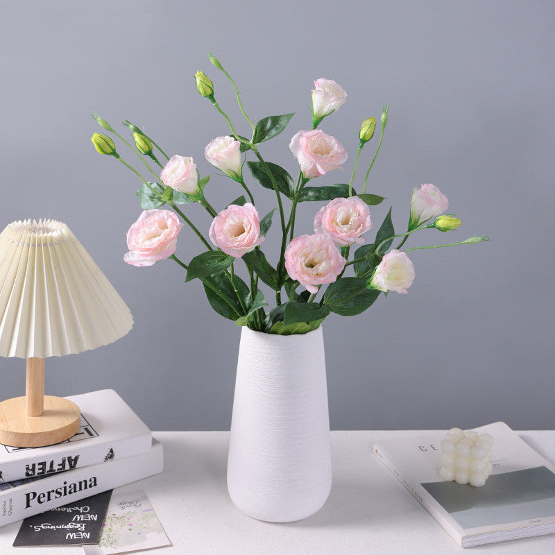 25.5 Inch Artificial Silk Eustoma Spray Flowers 6 Stems Bulk Wholesale