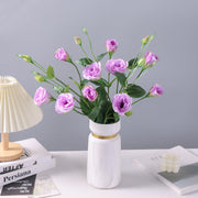 25.5 Inch Artificial Silk Eustoma Spray Flowers 6 Stems Bulk Wholesale